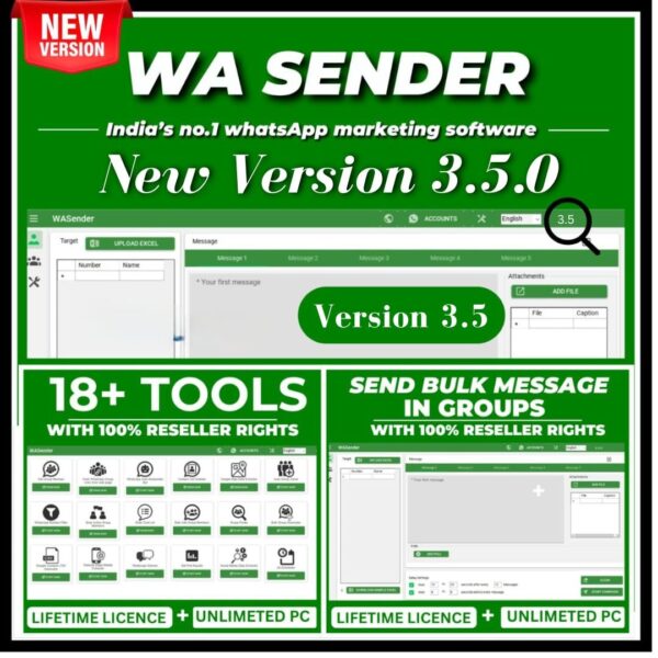 WA Sender 3.5.0 WhatsApp Marketing Tool